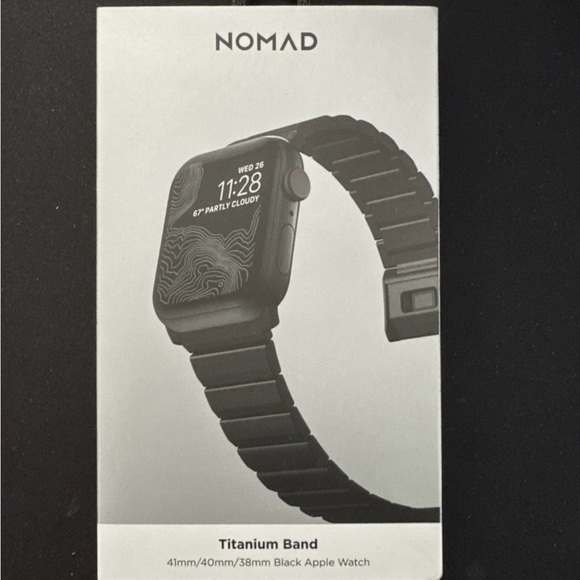 NEW Nomad Black Titanium Band for Apple Watch Smartwatches